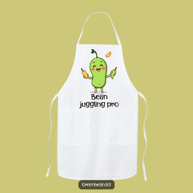 Funny Juggling Bean Apron: Multi-tasking Kitchen Fun, Humorous Chef Gift