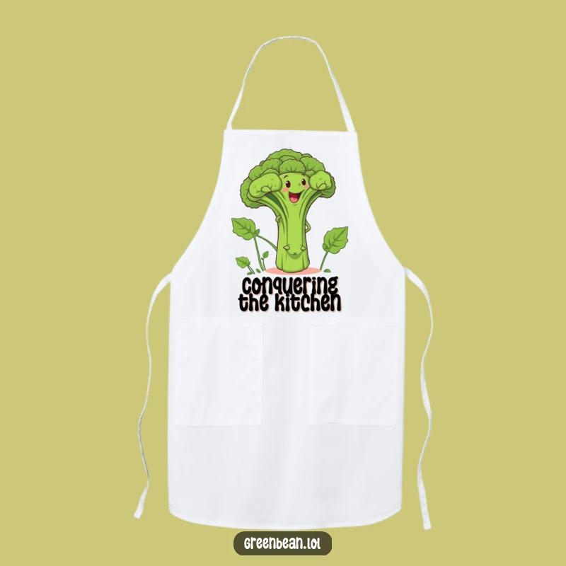 Funny Green Bean Broccoli Apron: Cook and Laugh in Style