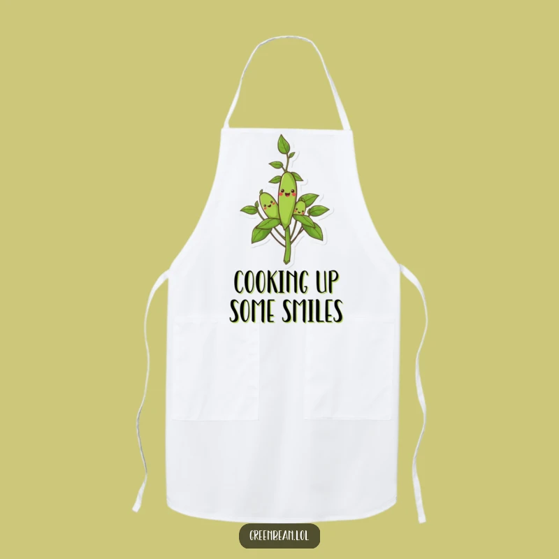 Funny Gardener's Delight Apron: Cook Up Smiles with Hilarious Beans!
