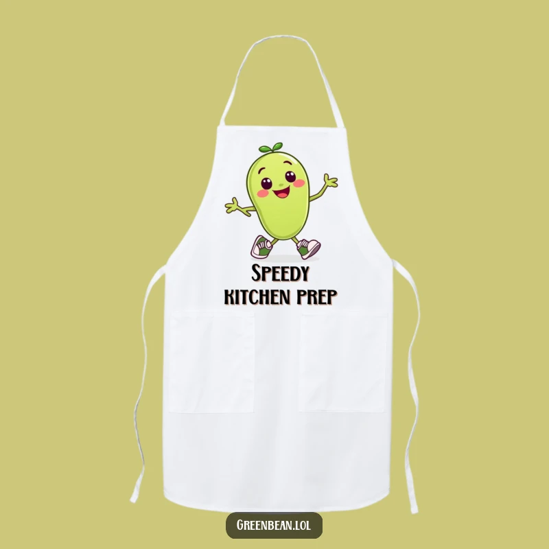 Funny Runner Bean Apron: Kitchen Speedster, Hilarious Chef Gift