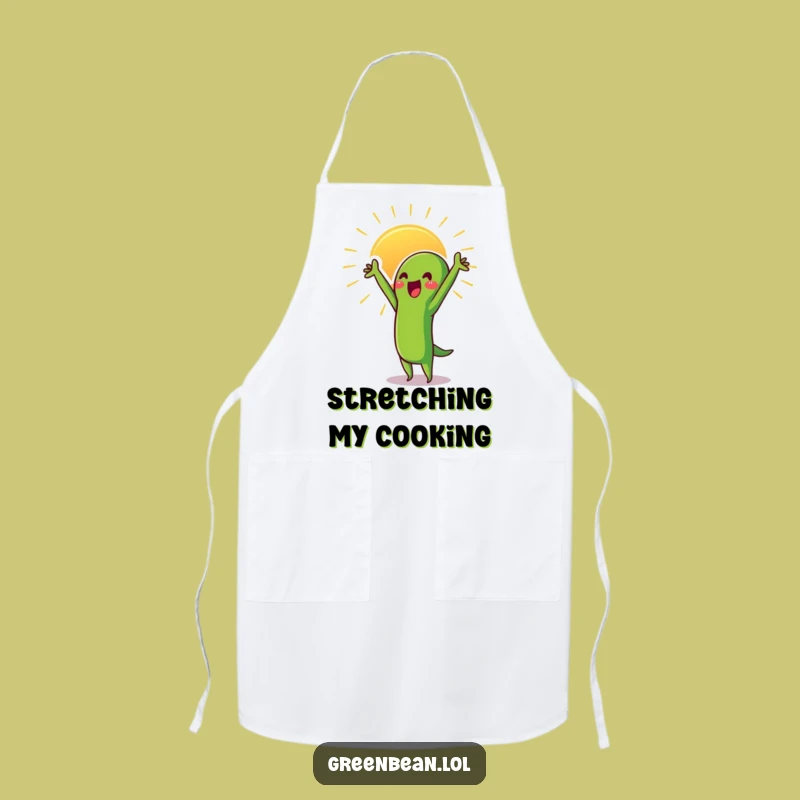 Funny Proud Green Bean Sun Apron: Grow in the Kitchen - Great Funny Gift