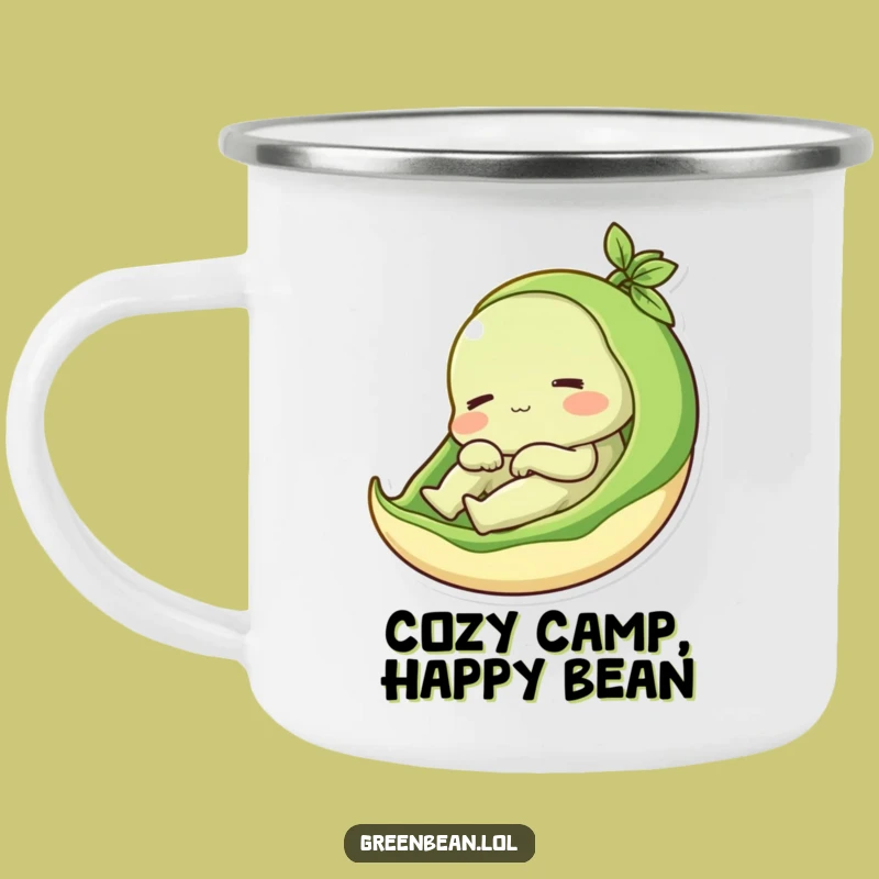 Funny Green Bean Pod Camping Mug: Cozy Campfire Companion, an Essential Funny Gift