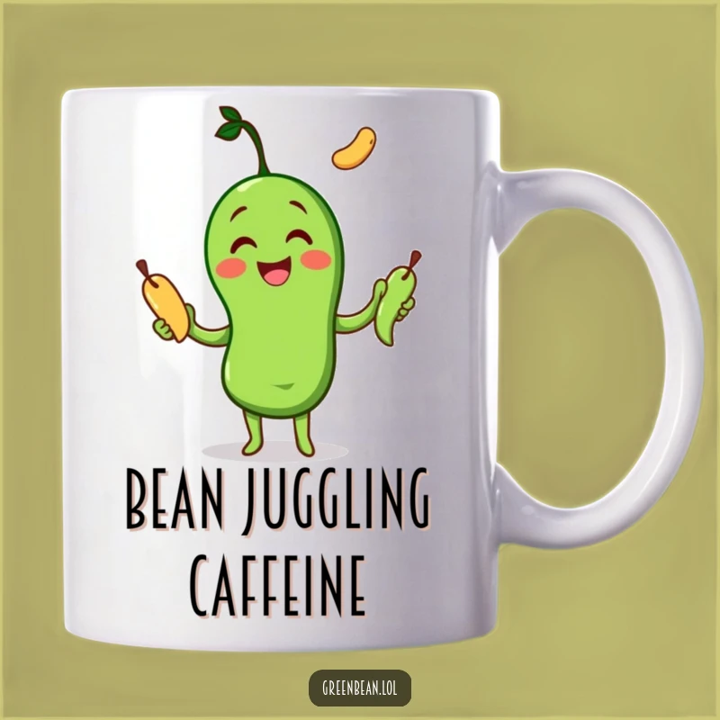 Funny Juggling Bean Mug: Multi-tasking Humor, Perfect Playful Gift Idea