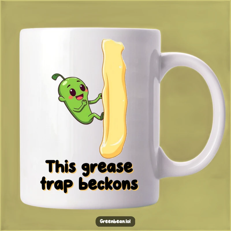 Funny Green Bean Butter Climb Mug: A Hilarious Stuck Veggie Gift Idea