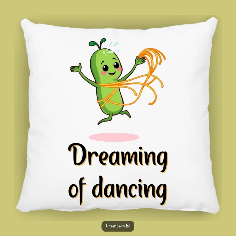 Funny Dancing Bean Pillow: Soft Comfort & Pasta Fun