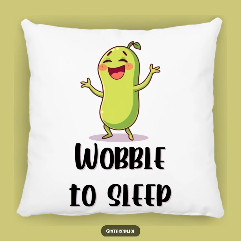 Funny Green Bean Wobble Dance Pillow: Comfy Comedy, Perfect Comfy Funny Gift