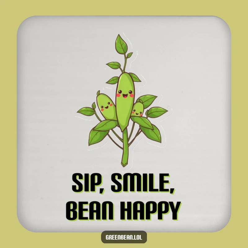 Funny Pod Pals Drink Coaster: Protect Surfaces with Hilarious Veggie Charm!