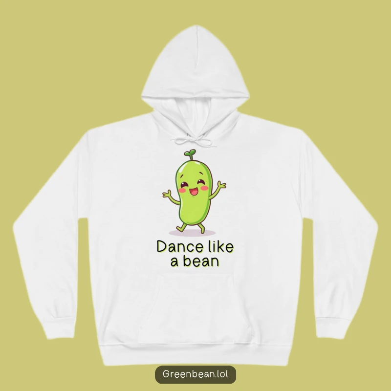 Cozy Funny Happy Green Bean Dance Hoodie: Dance in Comfort, Awesome Funny Gift