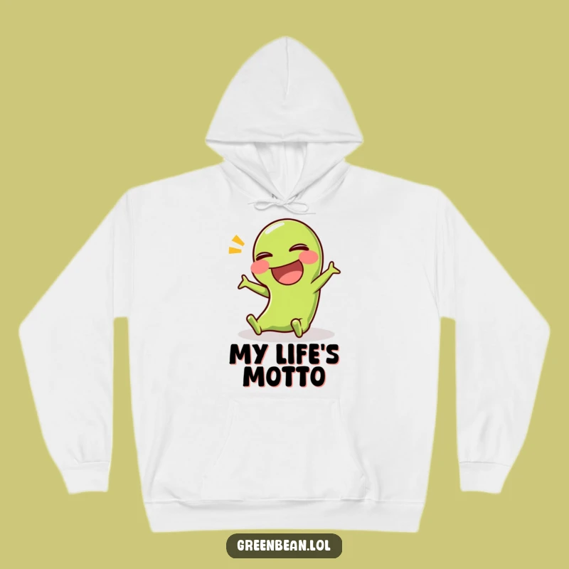 Funny Green Bean Slip Hoodie: Cozy Up with Hilarious Comedic Vegetable Warmth