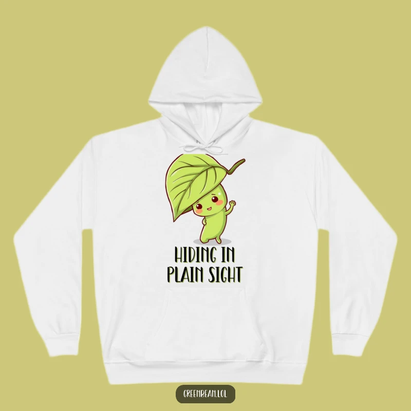 Funny Hide-and-Seek Green Bean Hoodie: Cozy Mischief, Perfect Funny Gift