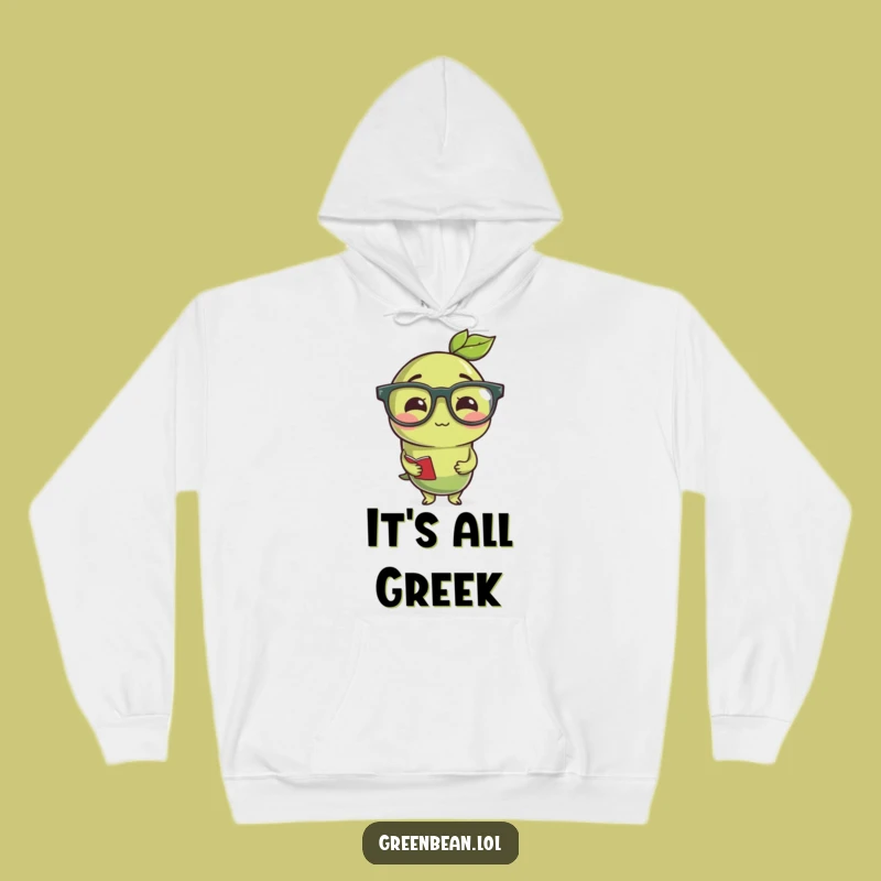 Cozy Funny Studious Green Bean Hoodie: Warm and Hilarious Gift!