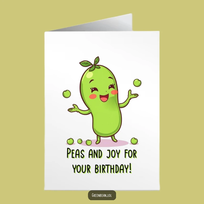 Free Printable Juggling Bean Birthday Card - Funny Downloadable Gift for a Playful Celebration