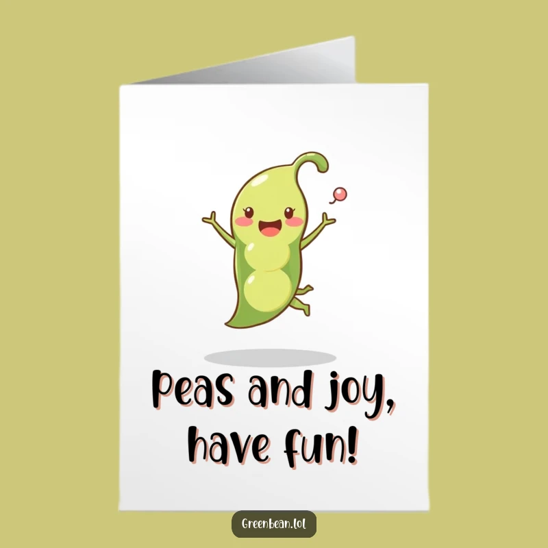 Free Printable Birthday Card: Happy Pea Pod Leap for a Fun Downloadable Gift!