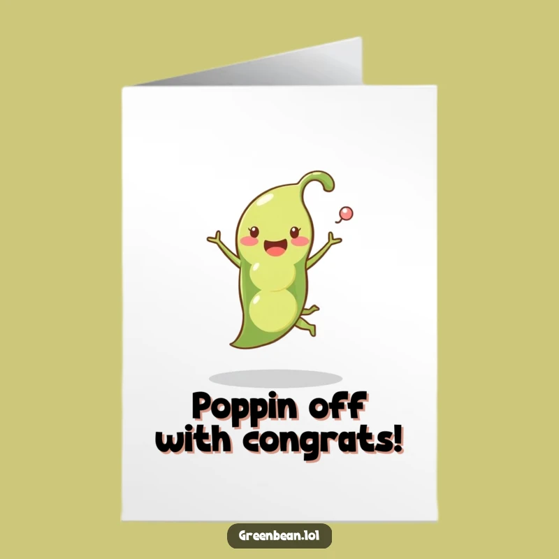 Free Printable Congrats Card: Pea Pod Leap Downloadable for Cheerful Achievements!