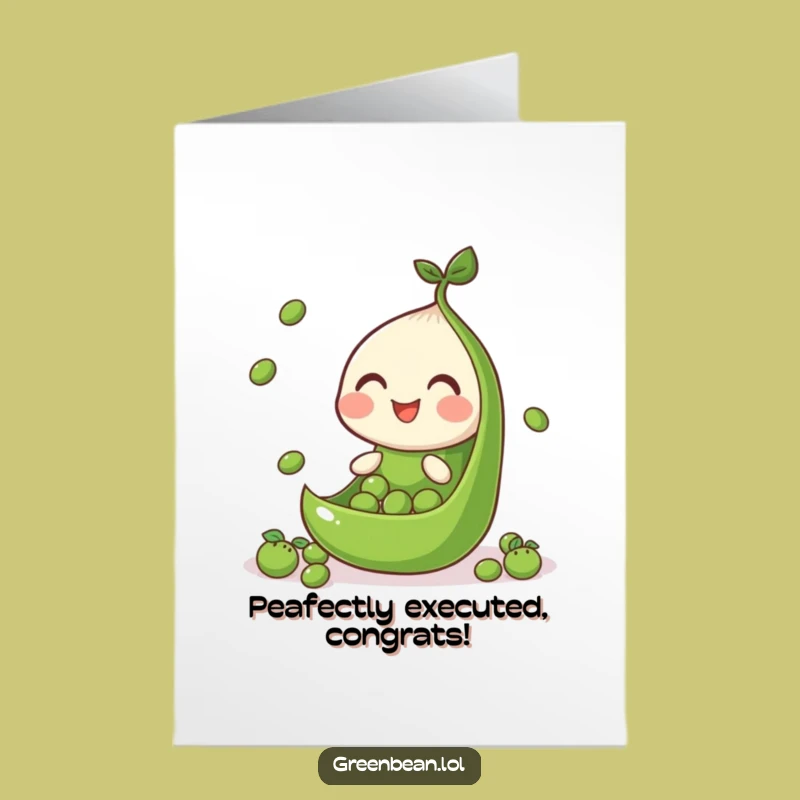 Skillful Free Printable Congrats Card: Juggling Bean Downloadable Gift