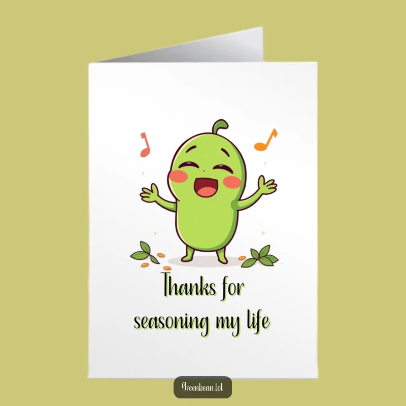 Free Printable Thank You Card: Singing My Thanks with a Spicy Tune