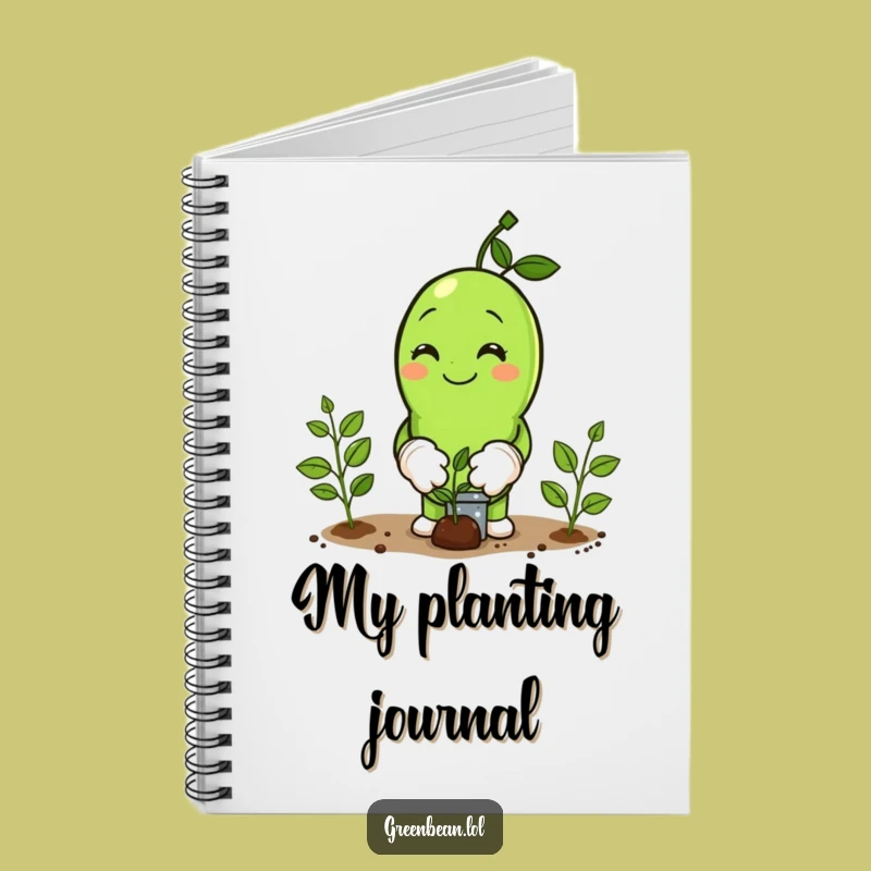 Funny Green Bean Gardener Notebook: Planting Ideas, Journaling & Humorous Gift