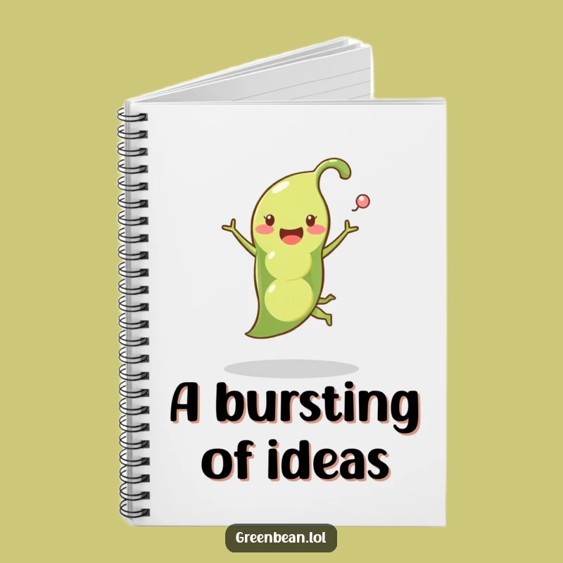 Funny Pea Pod Leap Notebook: Hilarious Vegetable Journal for Inspired Notes