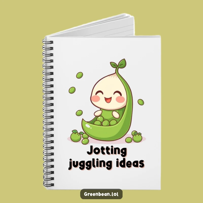 Funny Juggling Bean Notebook - Hilarious Journal for Focused Thoughts