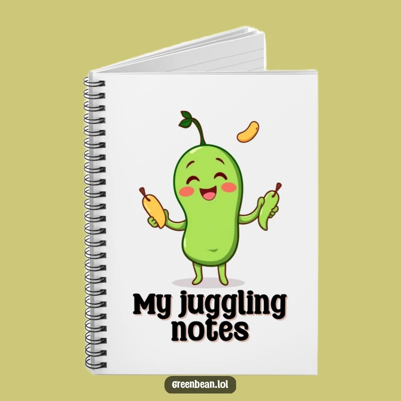 Funny Juggling Bean Notebook: Multi-tasking Ideas, Journaling & Humorous Gift