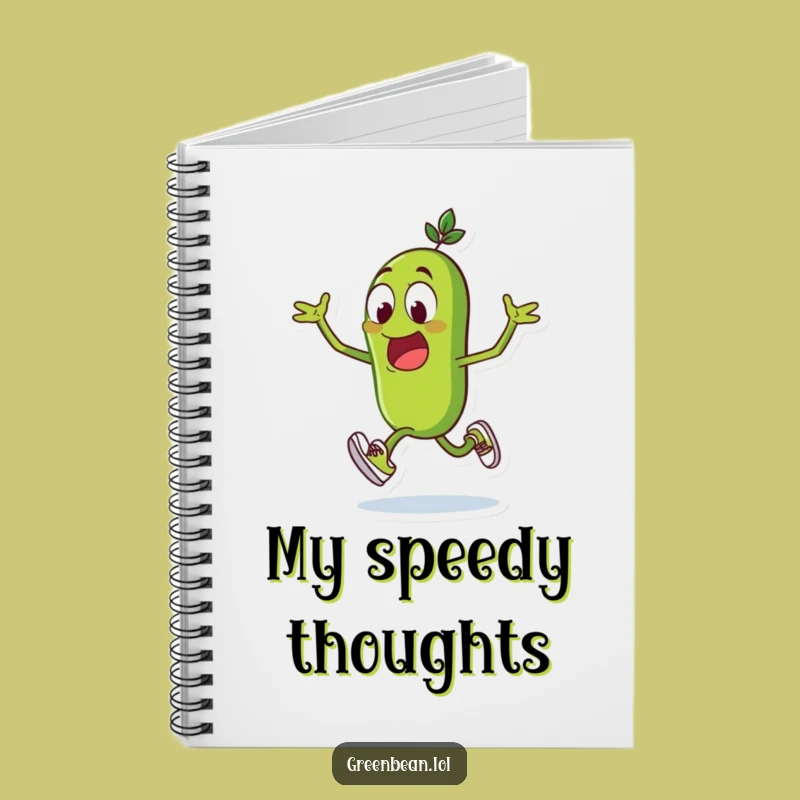 Funny Green Bean Ideas Notebook: Hilarious Sprinter Journal - Ideal Funny Gift!