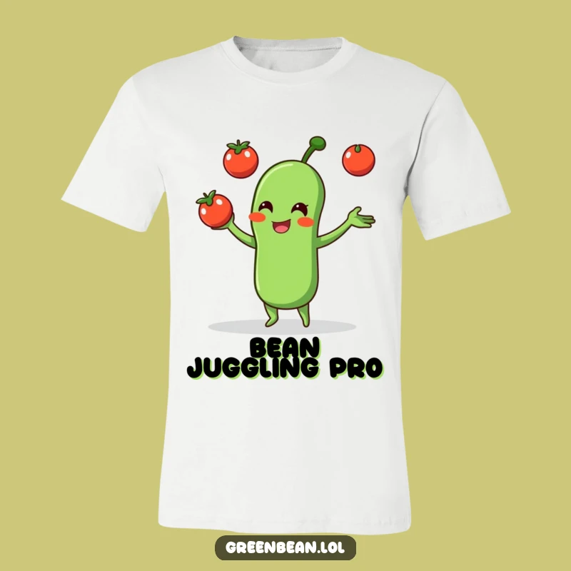 Funny Green Bean Juggling Tomatoes T-Shirt: Wearable Humor for All Occasions