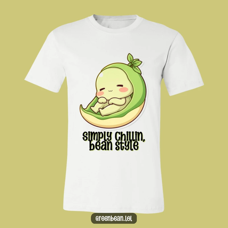 Funny Green Bean Pod Tee: Relax in Veggie Style, a Perfect Funny Gift for Foodies