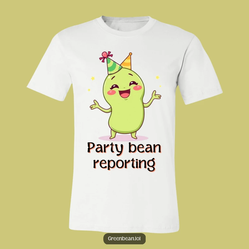 Funny Juggling Green Bean T-Shirt: Comical Party Vegetable Apparel for Fun Lovers