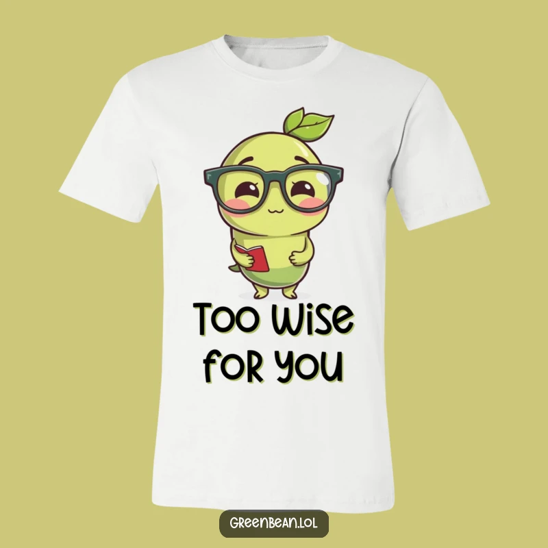 Funny Studious Green Bean Reading Glasses T-Shirt: A Hilarious Gift Idea!