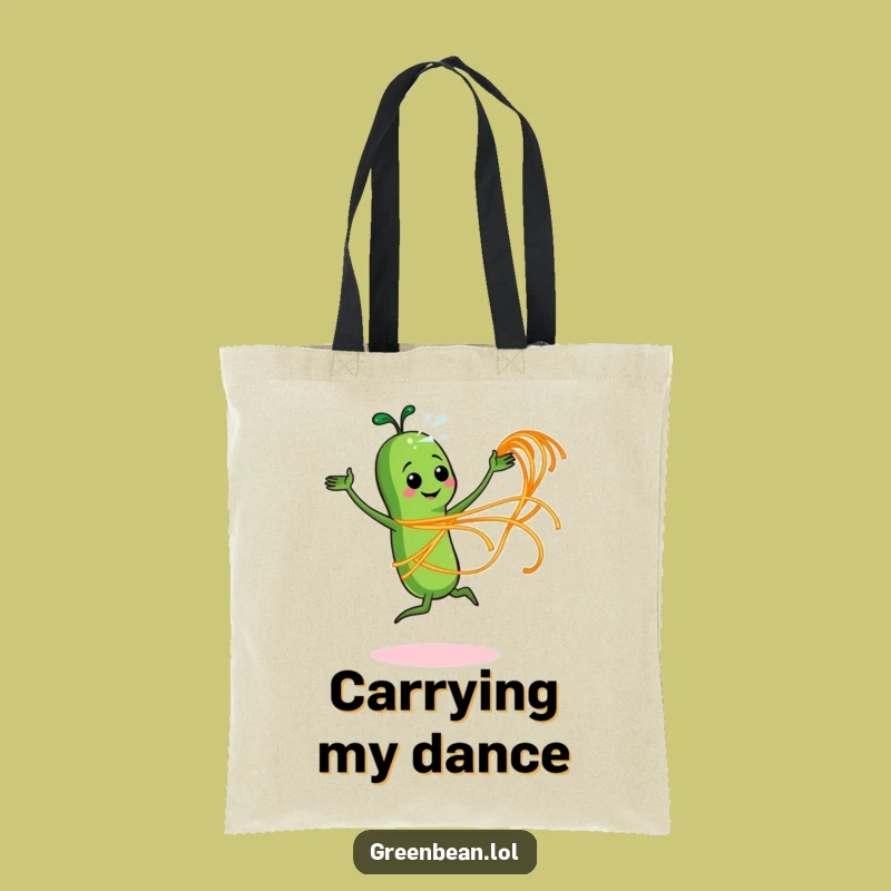 Funny Dancing Bean Tote Bag: Carry Your Funky Moves!